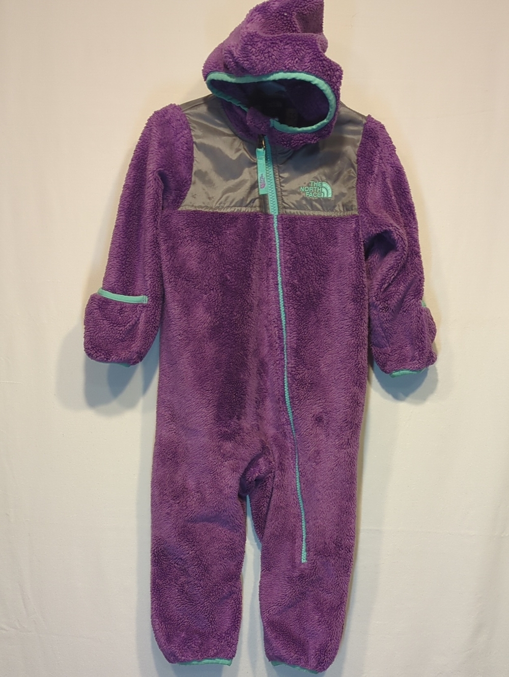 The North Face Osito Fleece One-Piece with Turquoise Trim